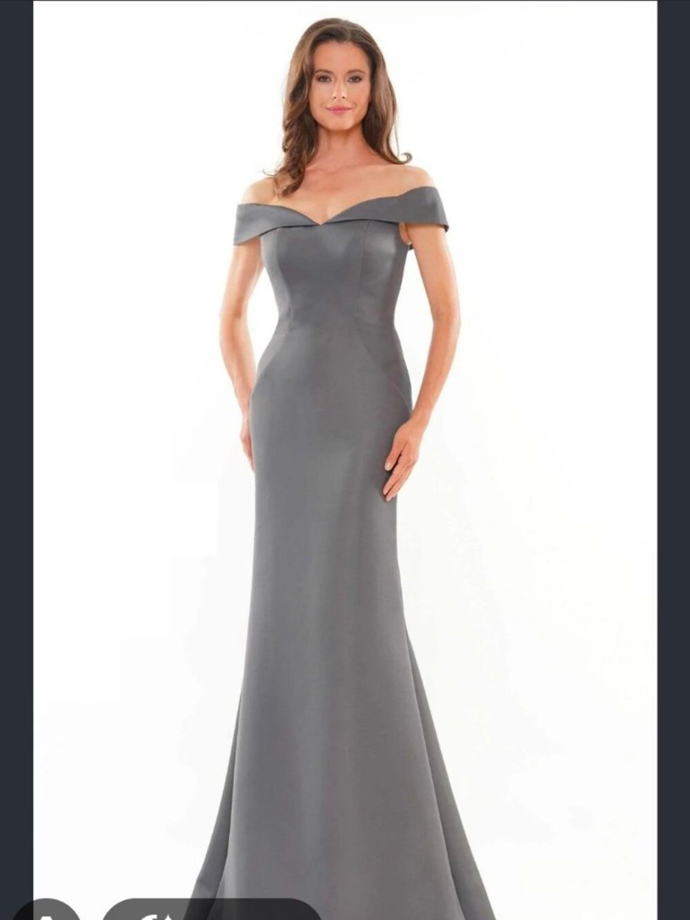 Portia & Scarlett Rebecca Gown Dark Charcoal Size 6 NWT